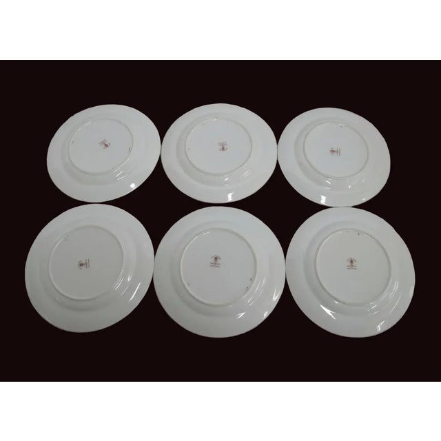 Ceramic Mid 20th Century Royal Crown Derby 2451 Traditional Imari 8 3/8" Salad Plate - Set of 6 For Sale - Image 7 of 7