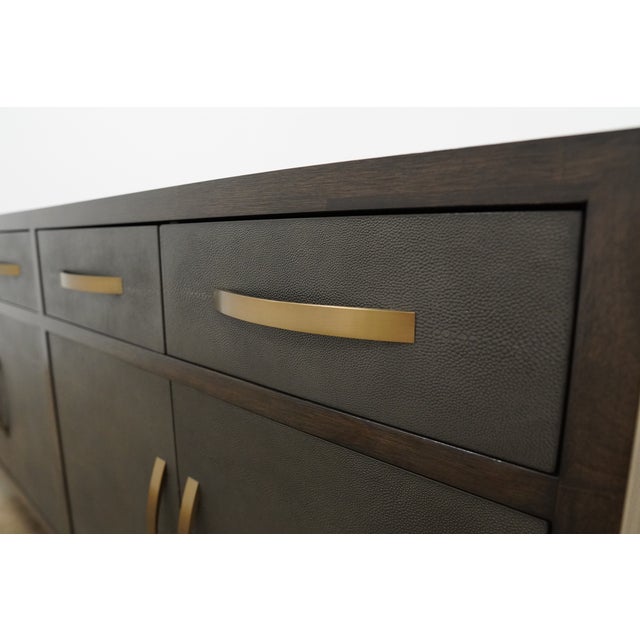 Bassett Emilia Shagreen Credenza For Sale - Image 10 of 18