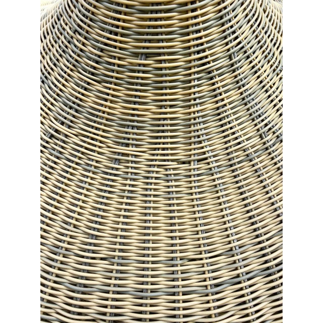 2020s Outdoor Faux Rattan Giant Gourd Pendant Light For Sale - Image 5 of 9
