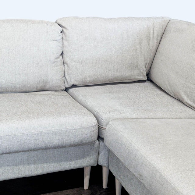 Textile BoConcept Cream Sectional Sofa With Chaise For Sale - Image 7 of 9