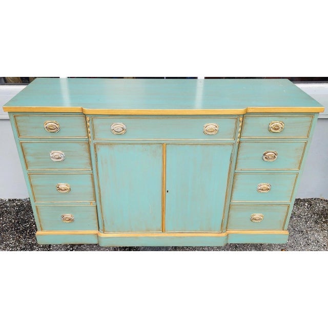 Early 20th Century Antique Irwin French Country Buffet Sideboard Bar For Sale - Image 5 of 18