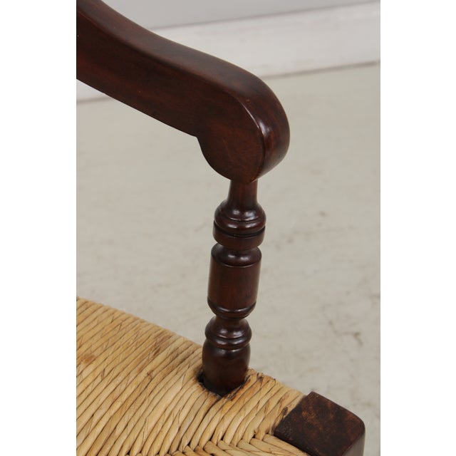 Pair of Rush Seat Barrel Back Chairs For Sale - Image 13 of 16