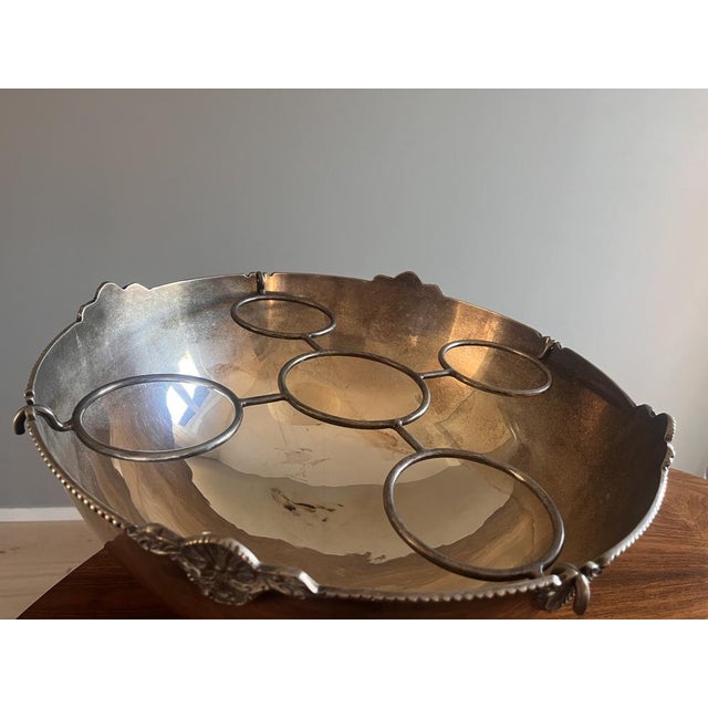 Silver Jardiniere in Sheffield with Bottle Holder, 1920s For Sale - Image 8 of 18