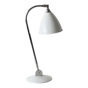 Robert Dudley Best Bestlite Bl2 Chrome White Desk Table Lamp by Best & Lloyd Vintage