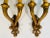 French gilt bronze, two candle lights wall sconces, from around 1920. Updated electric system, excellent working overall...