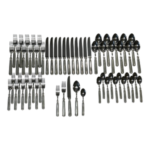 60 Piece Williams-Sonoma Alton Pewter Flatware Set