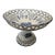 Vintage Blue and White Reticulated Large Portuguese Fruit Compote For Sale