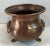 French Vintage Hammered Copper Planter With Lion Masks For Sale - Image 3 of 8