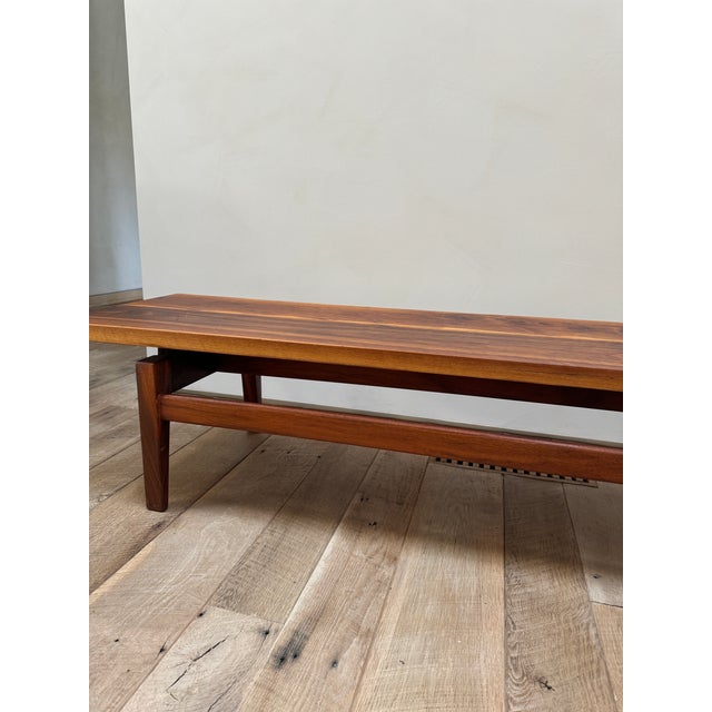 1950s 1950s Mid Century Floating Coffee Table, Model T621 Style Bench For Sale - Image 5 of 12