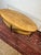 1960s Cherry Wood Oval Coffee Table on Metal Legs For Sale In New York - Image 6 of 8