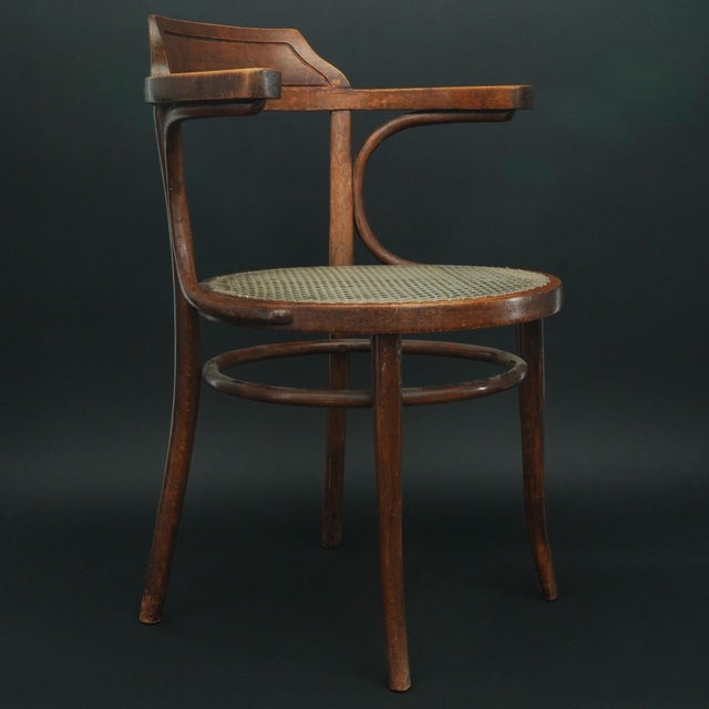 Thonet Model No. 233 Chair in Viennese Nylon Weave by Michael Thonet for Thonet, 1890s For Sale - Image 4 of 11
