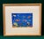 Blue 1970's Artisan Crafted Ceramic Fish Wall Art Framed Under Glass For Sale - Image 8 of 9