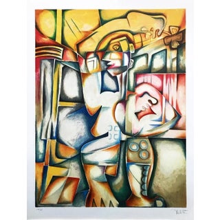 Adolescence the Inevitable Maze, Alexandra Nechita Lithograph on Paper For Sale