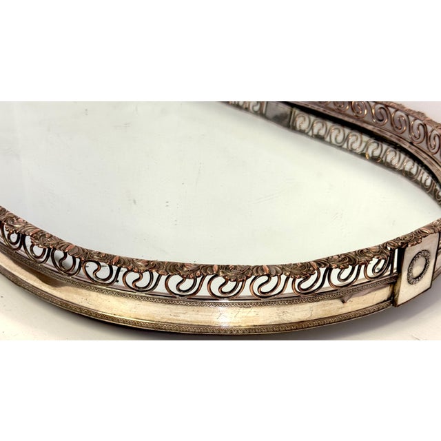 Large Sheffield Plate Mirrored Table Centerpiece / Plateau, Attributed Boulton For Sale - Image 18 of 18