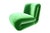 Frenesí Lounge Chair in Green Velvet from Moanne For Sale - Image 4 of 4