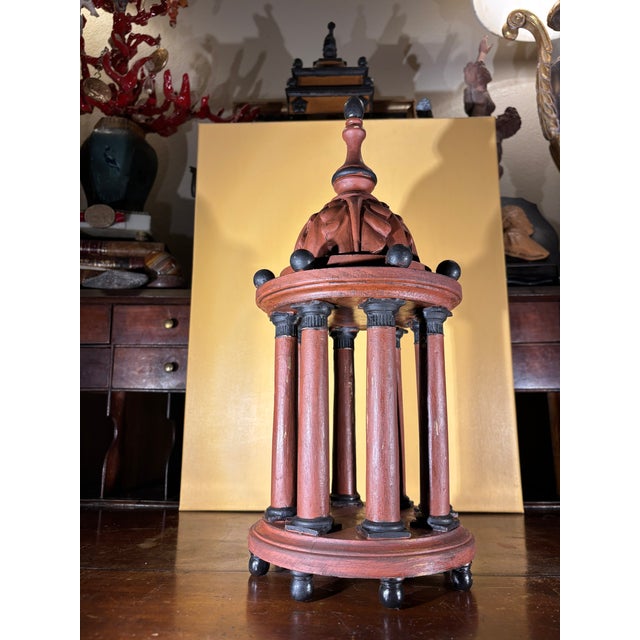 Grand Tour Handcrafted Italian Neo-Classical Rotunda Architectural Capriccio Model Miniature Hand-carved architectural...