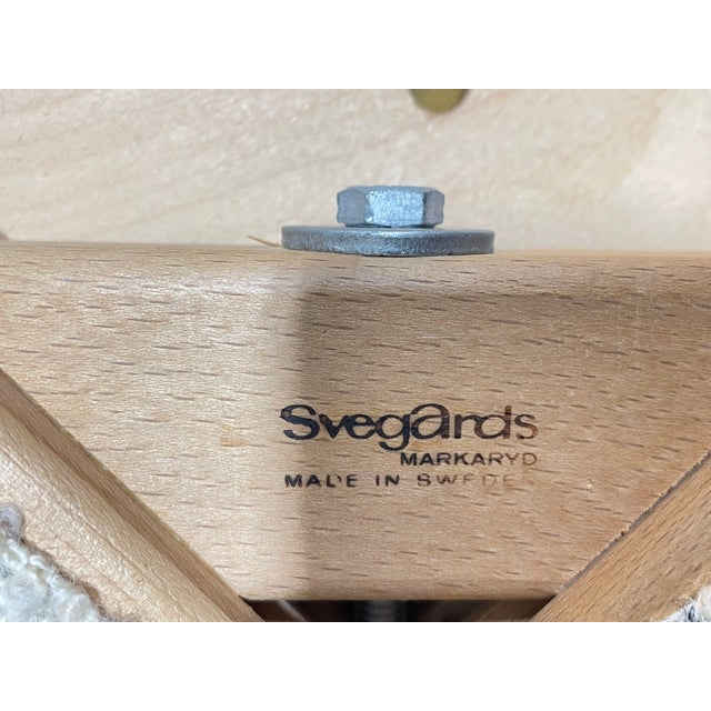 Set of Six Vintage Mid Century Modern Teak Dining Chairs by Svegards | Scandinavian Mid Century Modern, C. 1960's For Sale - Image 15 of 16