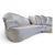 Mid-Century Modern Postmodern Curved Sectional Sofa Carson's Style Newly Reupholstered For Sale - Image 3 of 9