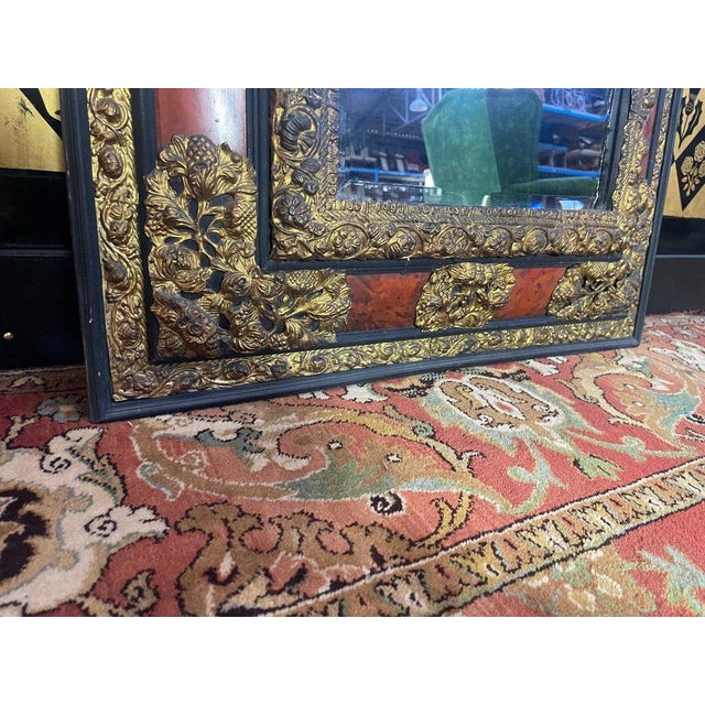 Napoleon Iii Tortoiseshell Mirror For Sale - Image 3 of 8
