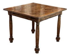 1980’s Guy Chaddock English Card Dining Table W/ 2 Leaves