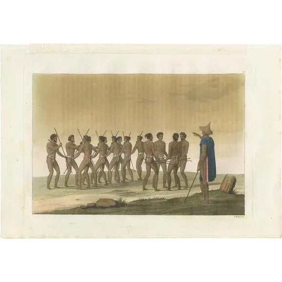 Early 19th Century Ferrario, Inhabitants of the Caroline Islands, 1831, Print For Sale - Image 5 of 5