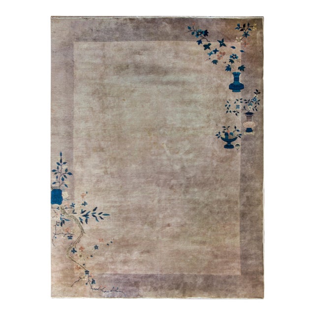 Early 20th Century Chinese Art Deco Rug For Sale