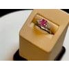 0.75 Ct Natural Pink Sapphire & 0.50 Ct Diamond Ring in 18 Karat White Gold For Sale - Image 16 of 18
