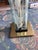 Gold Vintage Hollywood Regency Etched Lily Floor Lamp in the Style of Frederik Raymond For Sale - Image 8 of 10