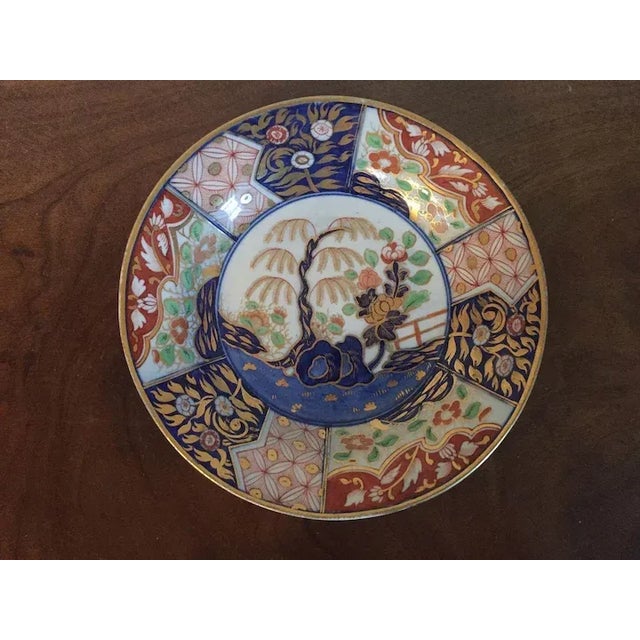 Coalport Porcelain 1805 Coalport Porcelain Imari Plate in Rock & Tree Pattern For Sale - Image 4 of 8