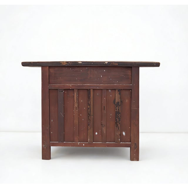 Early 19th Century Double Top Drawer Carved Elm Sideboard For Sale - Image 5 of 5