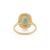 2.14Carats Natural Paraiba Tourmaline Cushion Cut Diamond Halo 14k Gold Ring Size 5 For Sale - Image 10 of 18
