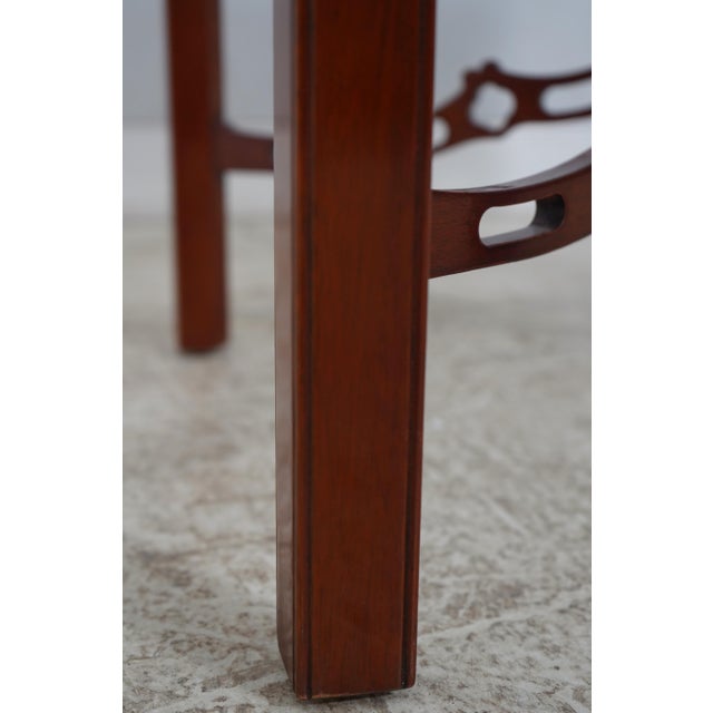 Brown Kindel Chippendale Mahogany Tea Table For Sale - Image 8 of 15