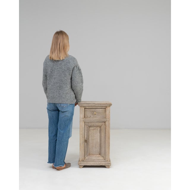 French Provincial 19th Century French Oak Bedside Table For Sale - Image 3 of 18