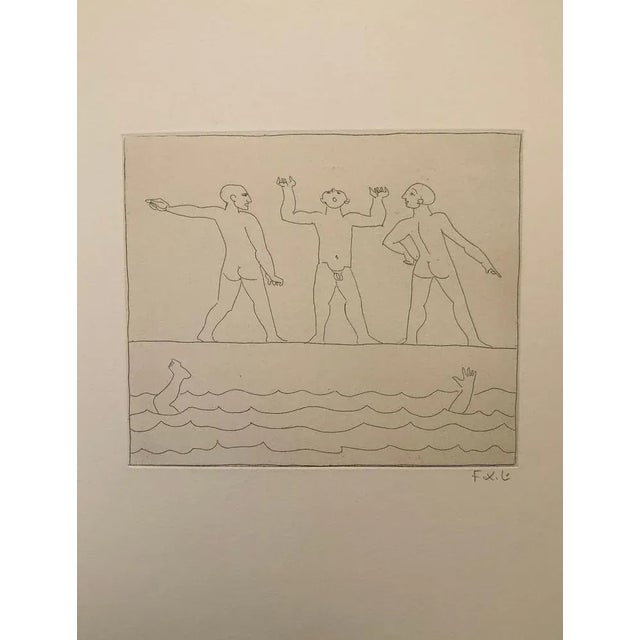 Francois-Xavier Lalanne, Men (Ephebes) 2, 2002, Etching For Sale - Image 6 of 6