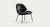 Salto and sigsgaard council family lounge chair legs: black duo upholstery: front: nevada black + back: re-wool 198 for...