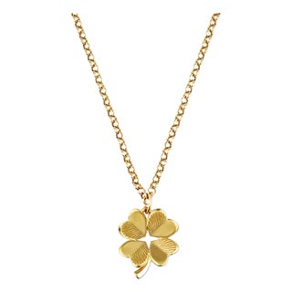 Small Luck and Love Clover Necklace For Sale