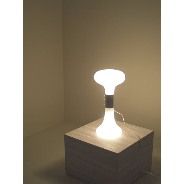 Silver Soffiato Glass I Numerati Table Lamp from A.V. Mazzega, Italy, 1970s For Sale - Image 8 of 11