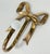 Vintage Brass Bow Wall Hook With Ceramic Knob For Sale In Kansas City - Image 6 of 7