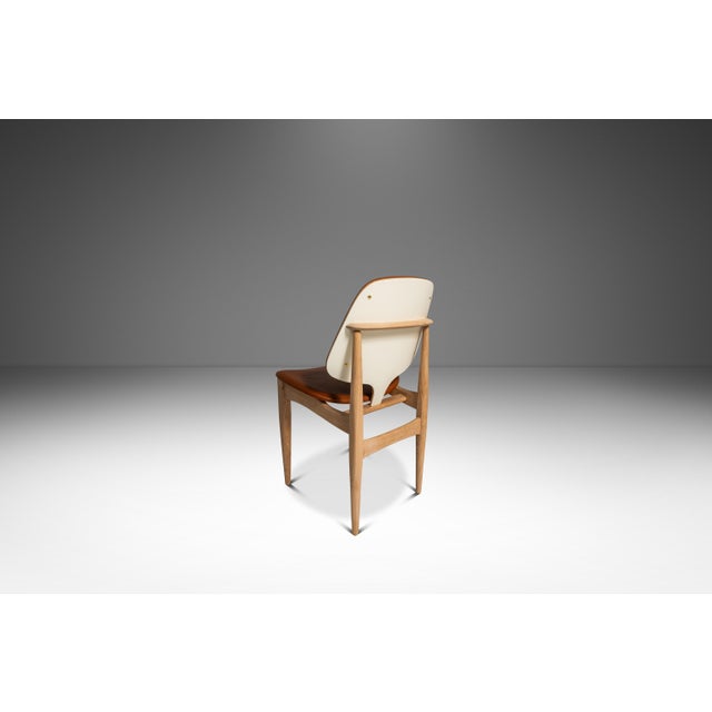 1960s Rare Set of Four (4) Mid-Century Modern Multi-Colored Dining Chairs by Elliots of Newbury After Arne Vodder, England, C. 1960's For Sale - Image 5 of 15