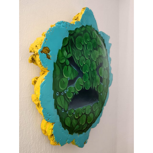 Sculptural Painting on Reclaimed Cork Oak Wood For Sale - Image 3 of 7