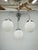 Czech Bauhaus Chandelier with Opaline Glass Globes, 1940s For Sale - Image 15 of 17