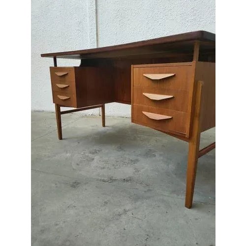 Mid-Century Teak Desk, Denmark For Sale - Image 9 of 11