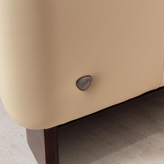 Paradise 2-Seater Sofa in Beige Leather from Stressless For Sale - Image 10 of 14