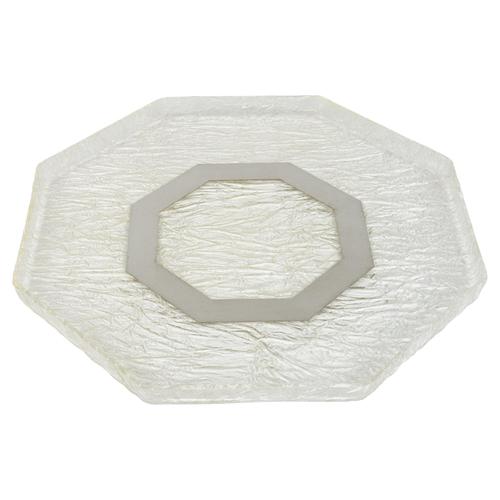 Mid-Century Serving Tray in Acrylic Glass & Steel, Italy, 1970s For Sale - Image 14 of 14