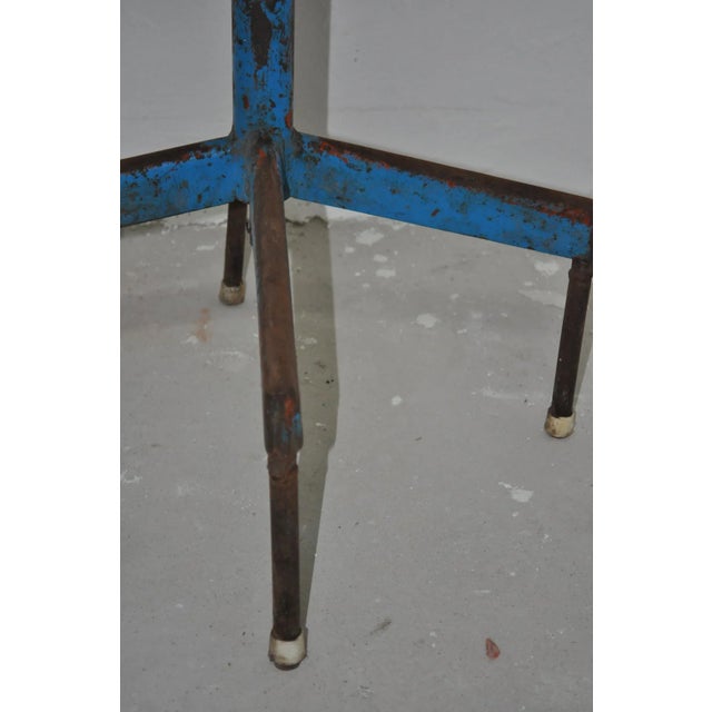 Mid-Century Industrial Iron Chair, 1960s For Sale - Image 8 of 11