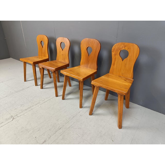 Brutalist Brutalist Dining Chairs, 1960s, Set of 4 For Sale - Image 3 of 12