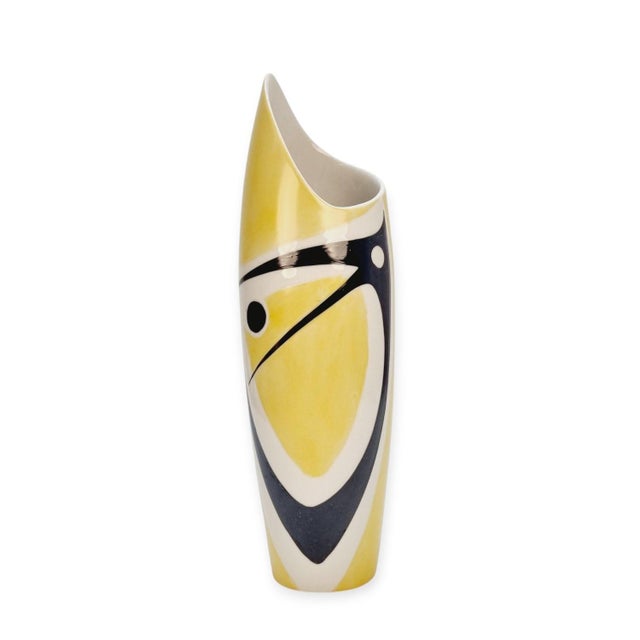Vintage Art Deco Zsolnay Porcelain Vase by János Török, 1960s For Sale - Image 12 of 12