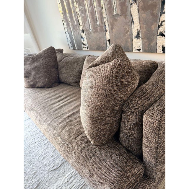 Brown Theodore Alexander 3-Seat Sofa - Modern & Comfortable For Sale - Image 8 of 9