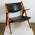 Scandinavian CH28 Chair in Teak and Black Leather by Hans Wegner for Carl Hansen, 1950s For Sale - Image 4 of 15