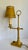 Vintage French Empire Bouillotte Mustard and Gold Tole Library Table Lamp For Sale In Los Angeles - Image 6 of 11